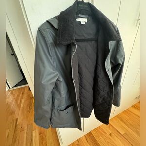 Topshop quilted rain jacket